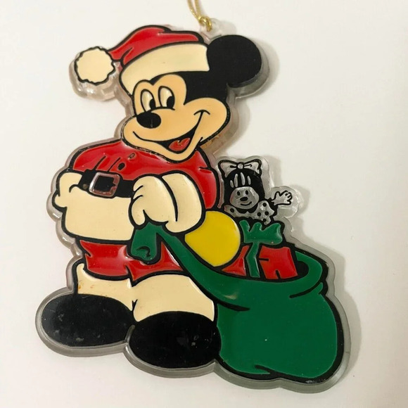 Vintage Lot of 4 Mickey Minnie Mouse Disney Plastic Sun Catchers Ornaments - Picture 6 of 15